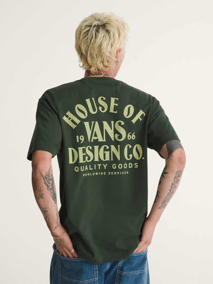Polera M/C Hombre Vans Hov Verde Vans