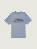 Polera M/C Hombre Wave Check Tee Gris Vans