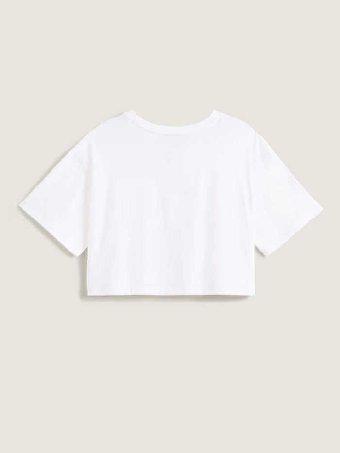 Polera M/C Mujer Classic Script Blanco Vans