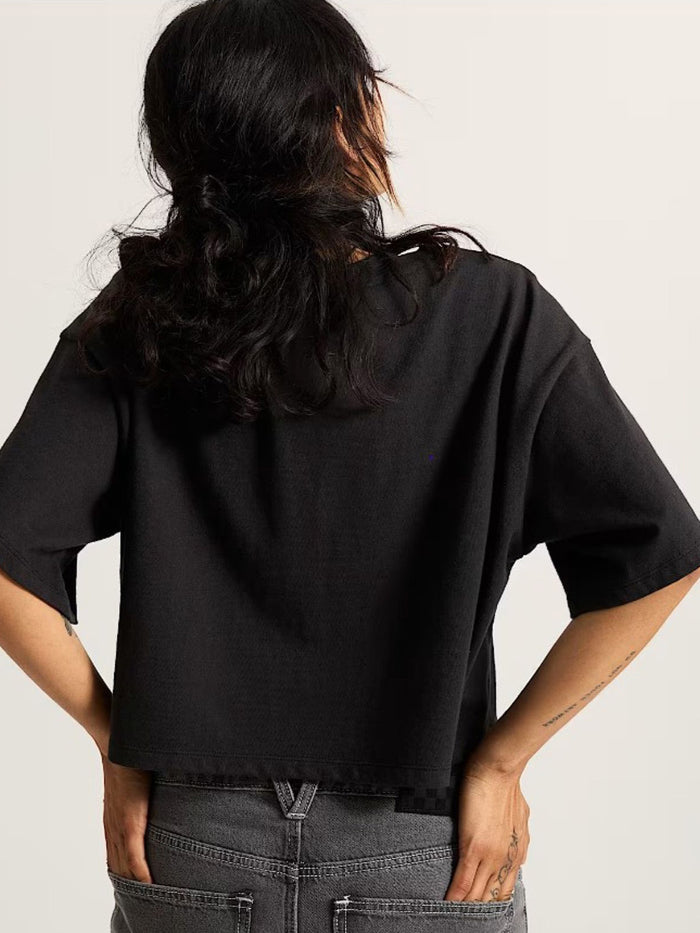 Polera M/C Mujer Classic Script Negro Vans