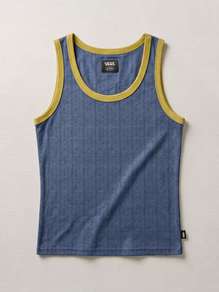 Polera M/C Mujer Lily Azul Vans