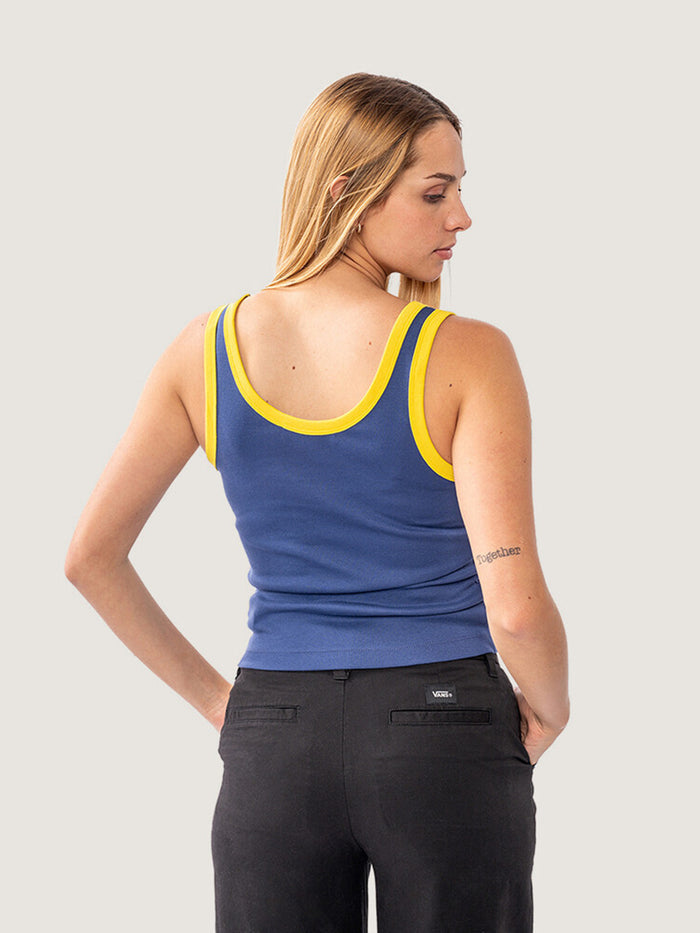 Polera M/C Mujer Lily Azul Vans