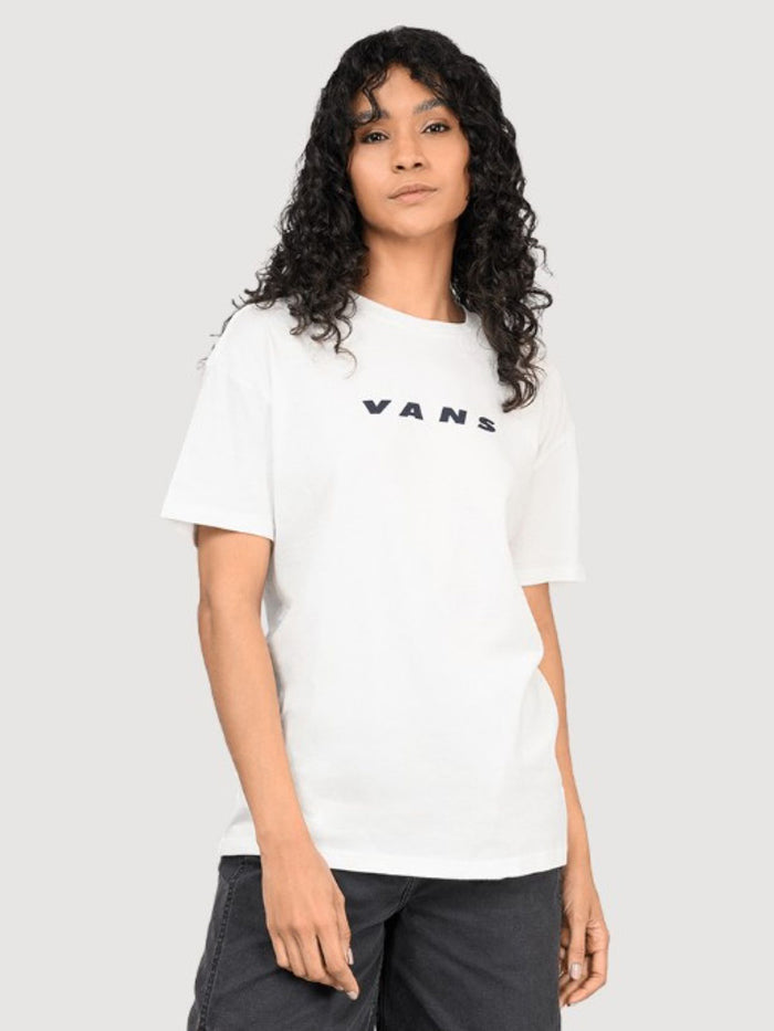 Polera M/C Mujer Retro Vans Os Blanco Vans