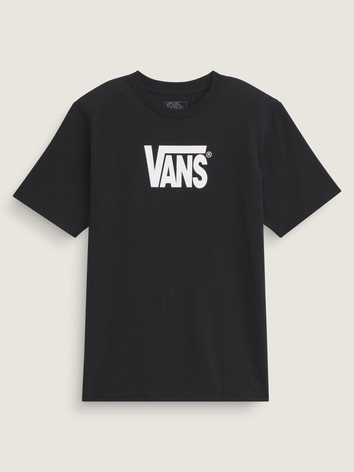 Polera M/C Nino Stretch Logo Negro Vans