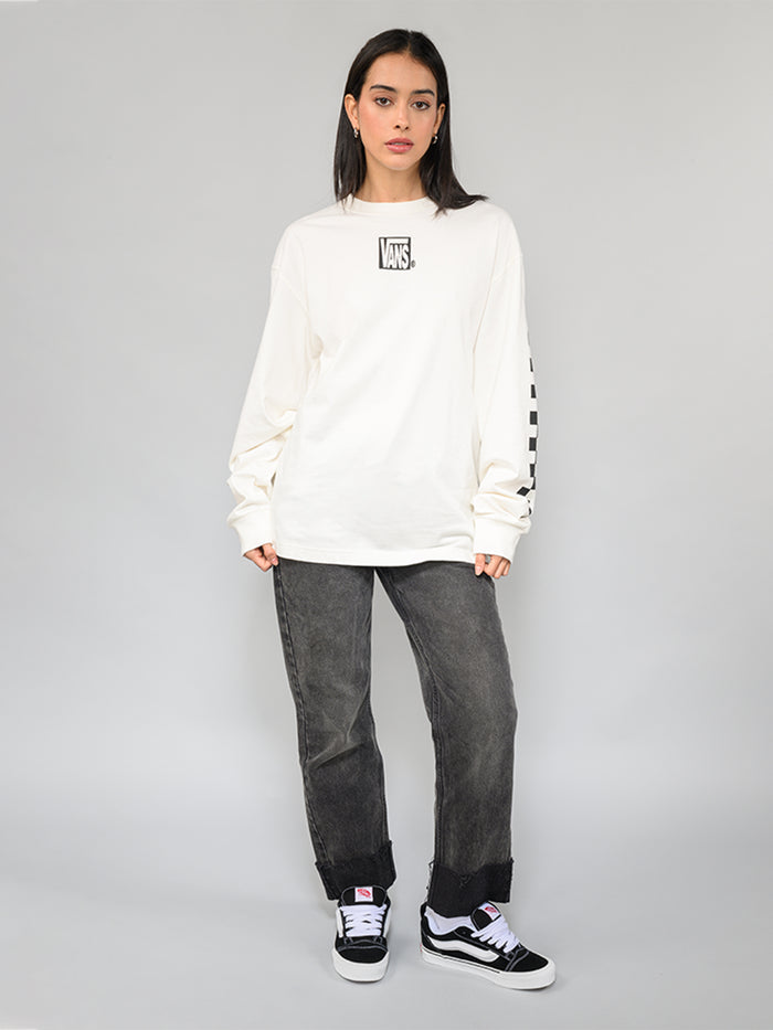 Polera M/L Hombre Mte Teamteam Blanco Vans