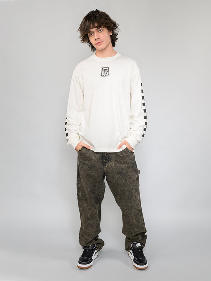Polera M/L Hombre Mte Teamteam Blanco Vans