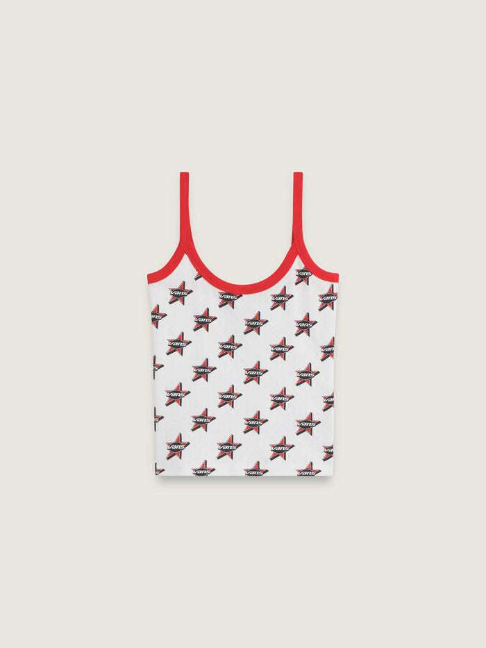 Polera S/M Mujer Kiki Cami Tank Rojo Vans