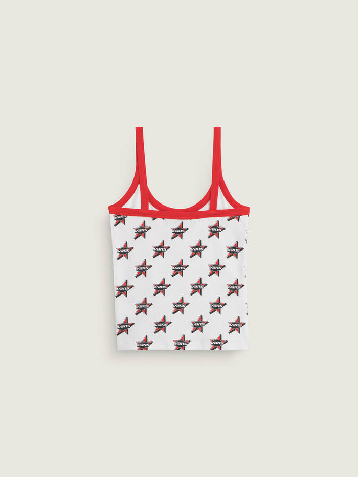 Polera S/M Mujer Kiki Cami Tank Rojo Vans
