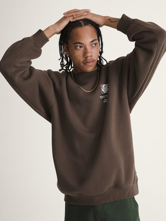 Poleron Hombre Circle Bones Formula Café Vans