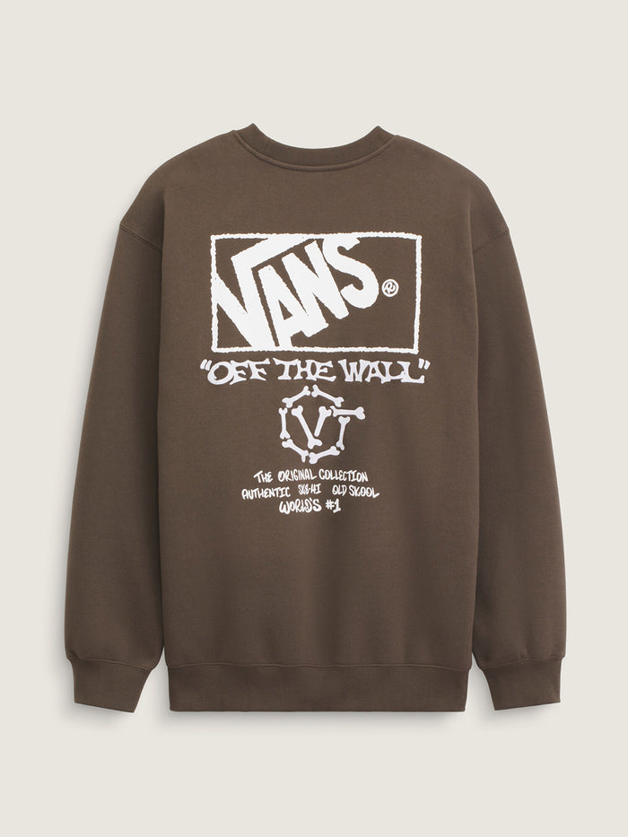 Poleron Hombre Circle Bones Formula Café Vans