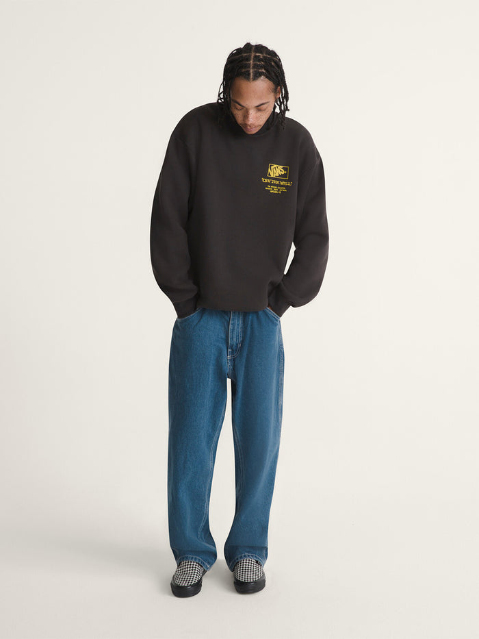Poleron Hombre Circle Bones Formula Negro Vans