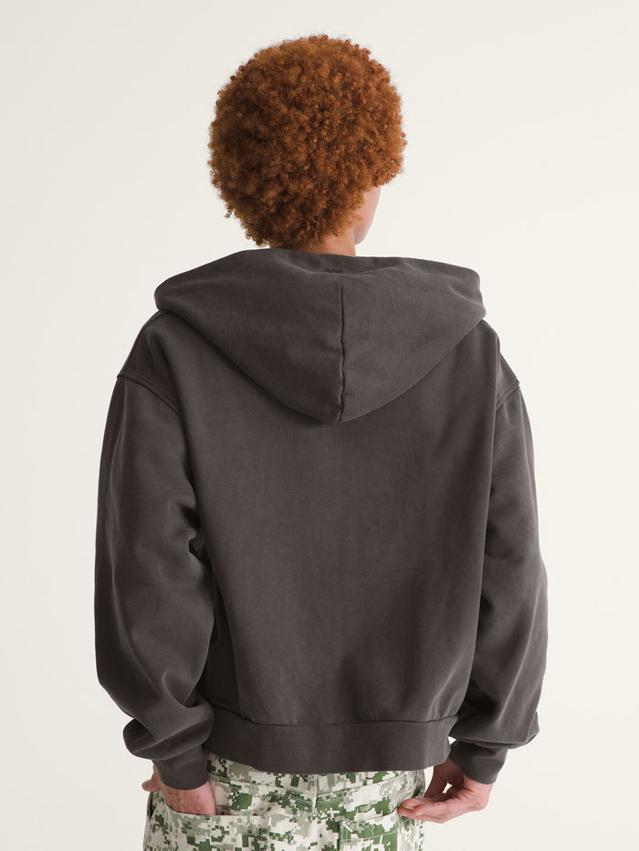 Poleron Hombre Full Zip Hoodie Negro Vans