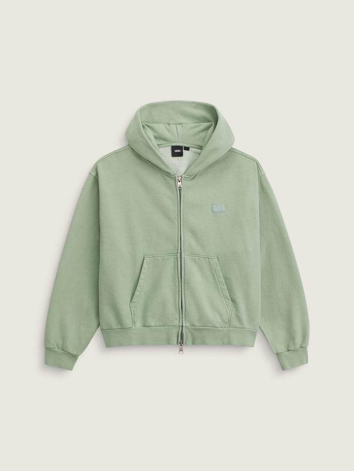 Poleron Hombre Full Zip Hoodie Verde Vans