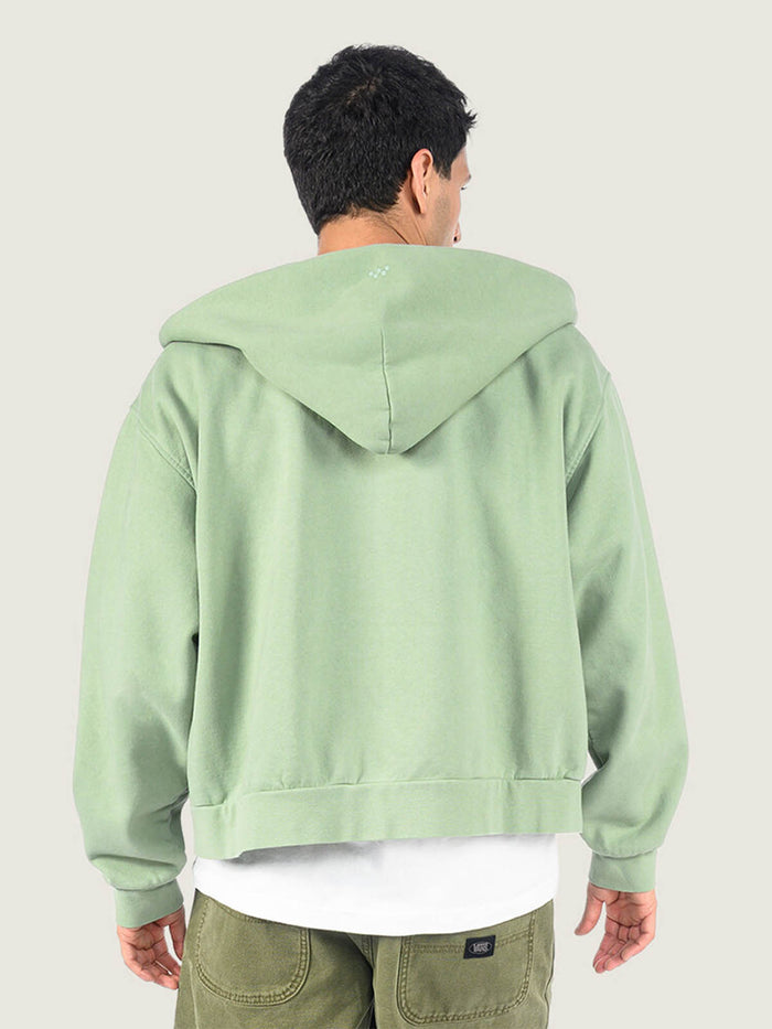 Poleron Hombre Full Zip Hoodie Verde Vans
