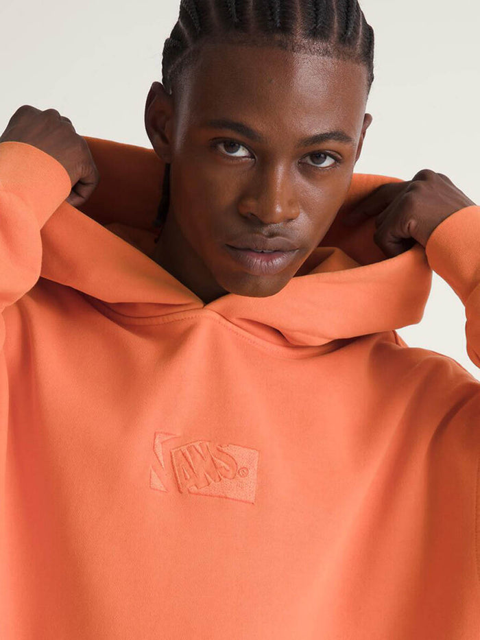 Poleron Hombre Pullover Naranjo Vans