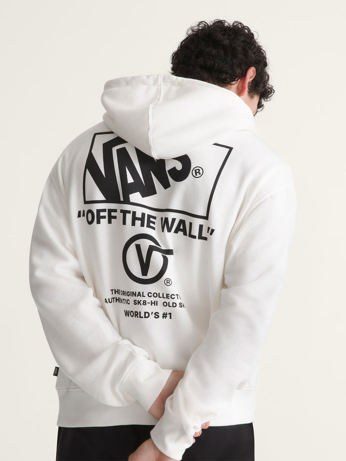 Poleron Hombre Stacked Hi Pullover Blanco Vans