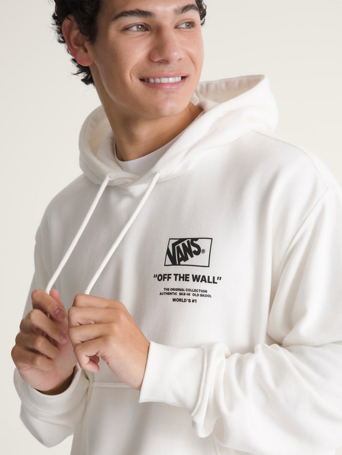 Poleron Hombre Stacked Hi Pullover Blanco Vans