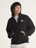 Poleron Hombre Stretch Logo Full Zi Negro Vans