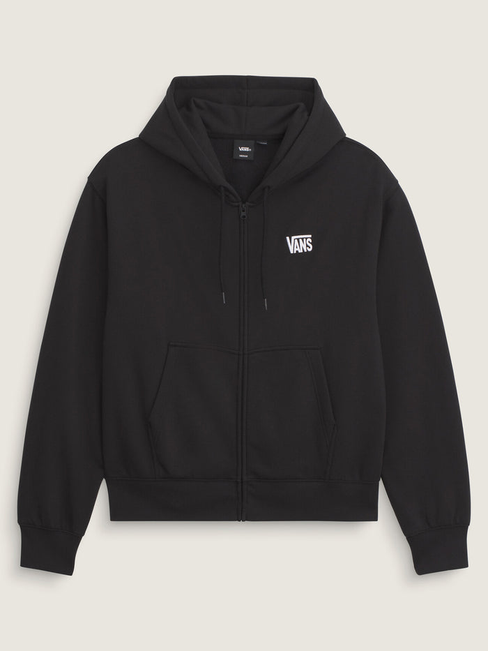 Poleron Hombre Stretch Logo Full Zi Negro Vans