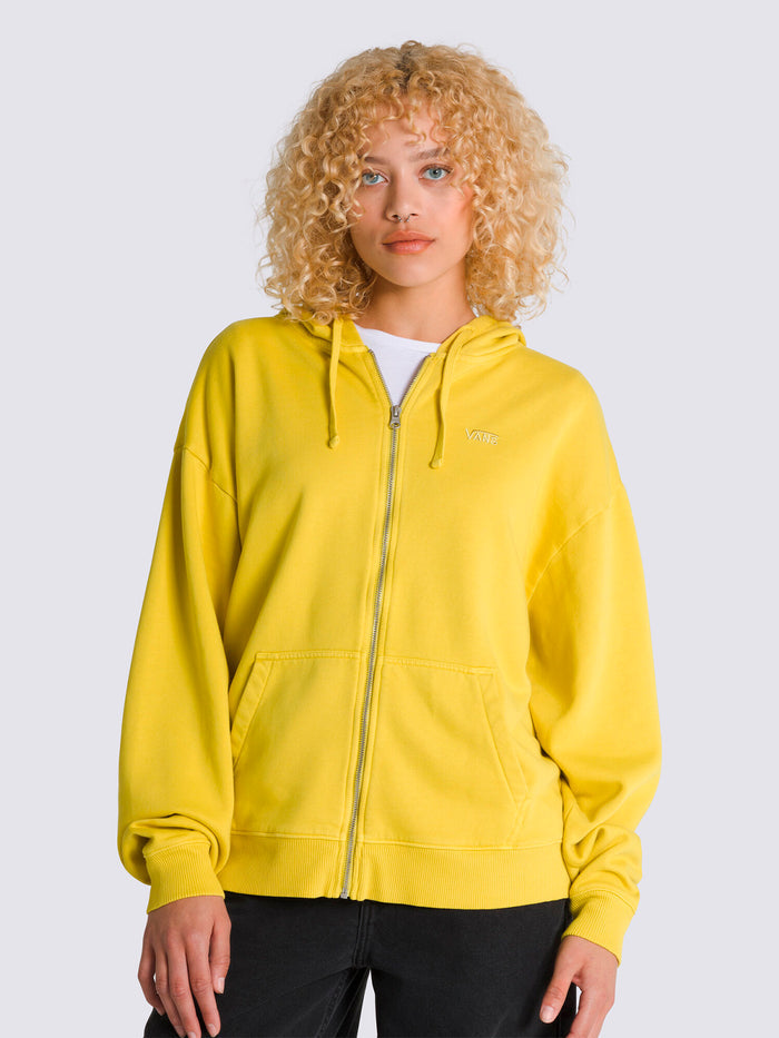 Poleron Mujer Everyday Os Zip Hood MOstaza Vans