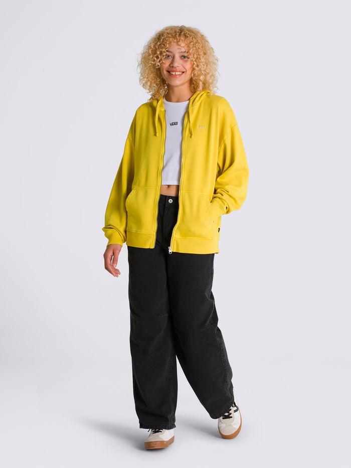 Poleron Mujer Everyday Os Zip Hood MOstaza Vans
