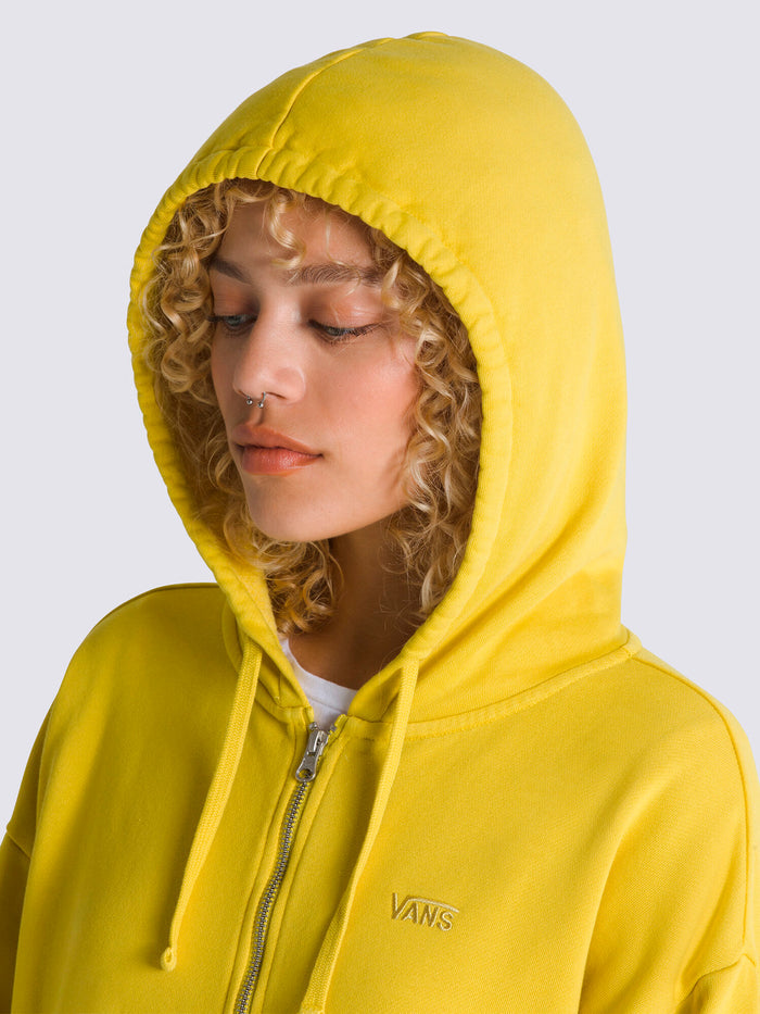 Poleron Mujer Everyday Os Zip Hood MOstaza Vans
