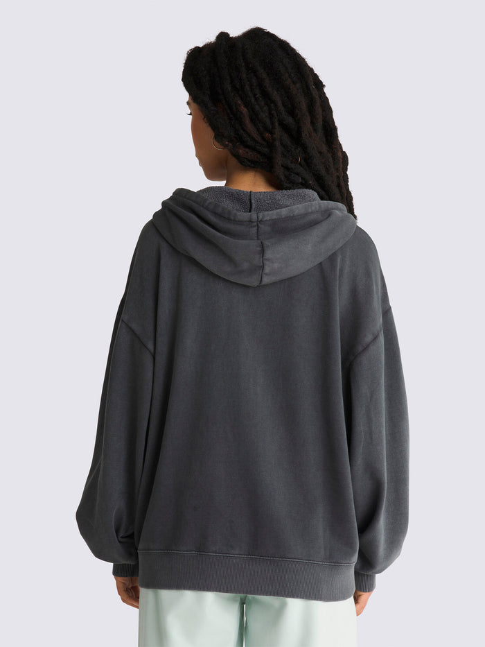 Poleron Mujer Everyday Os Zip Hood Negro Vans