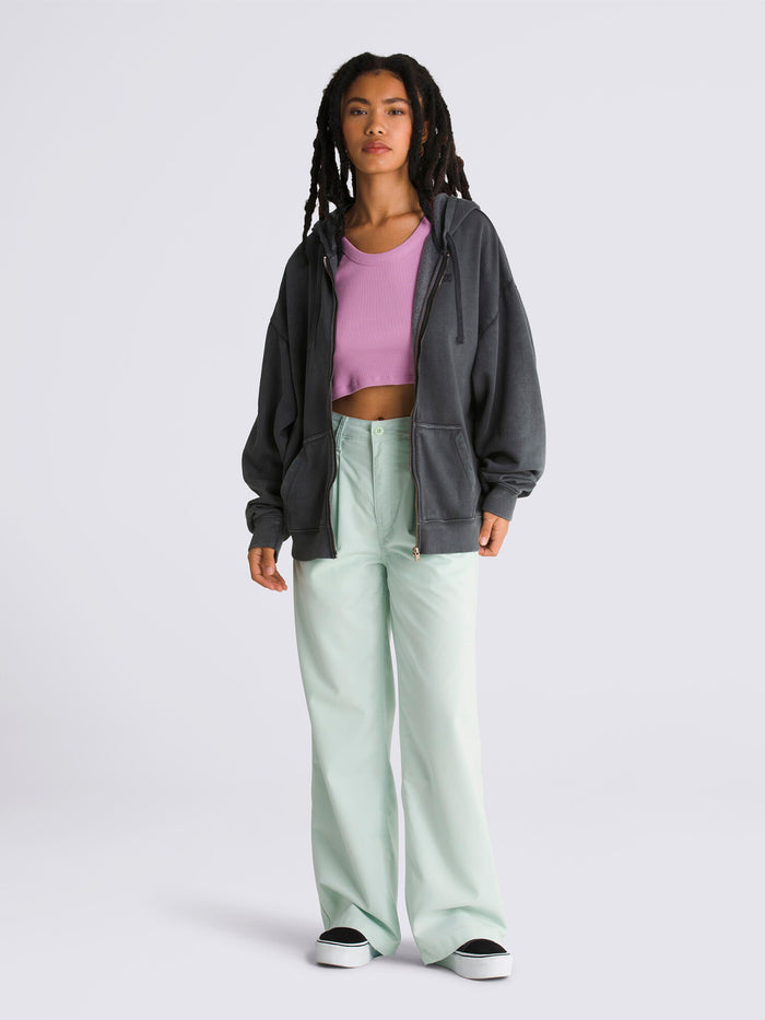 Poleron Mujer Everyday Os Zip Hood Negro Vans
