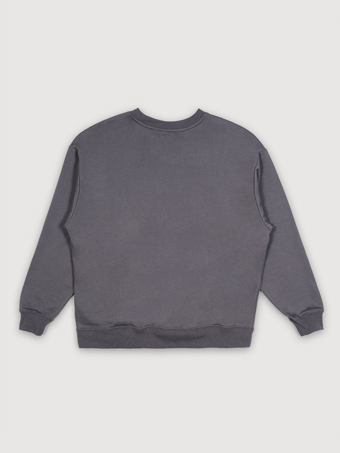 Polerón Mujer Perforate Os Crew Gris Vans