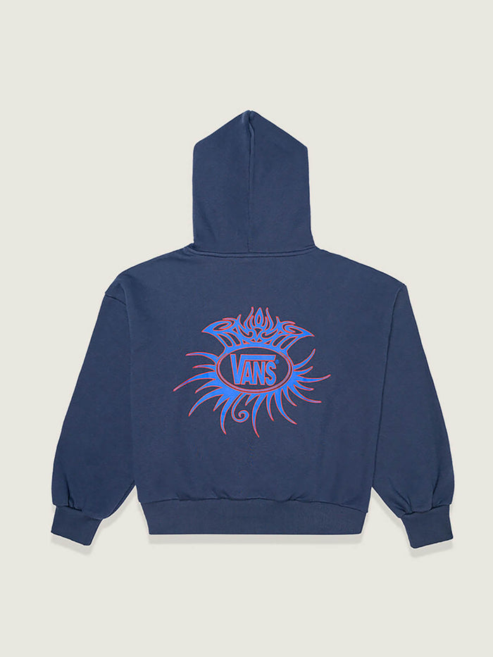 Poleron Mujer Torched Logo Po Hood Negro Vans