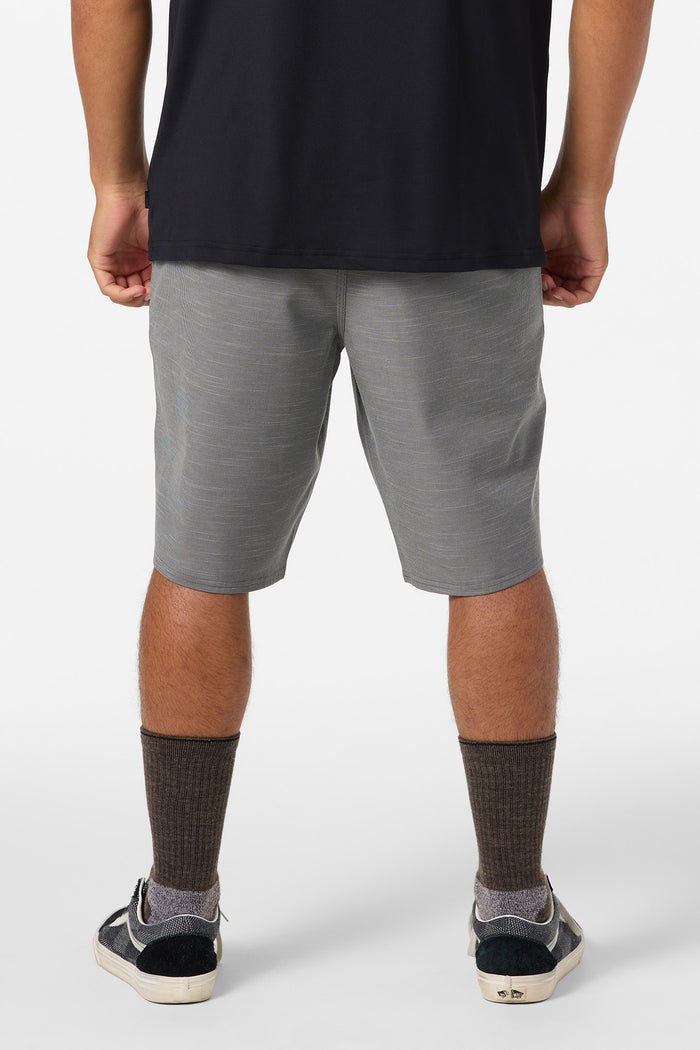 Portola Slub Check 20" Hybrid Shorts - Gargoyle | O'Neill