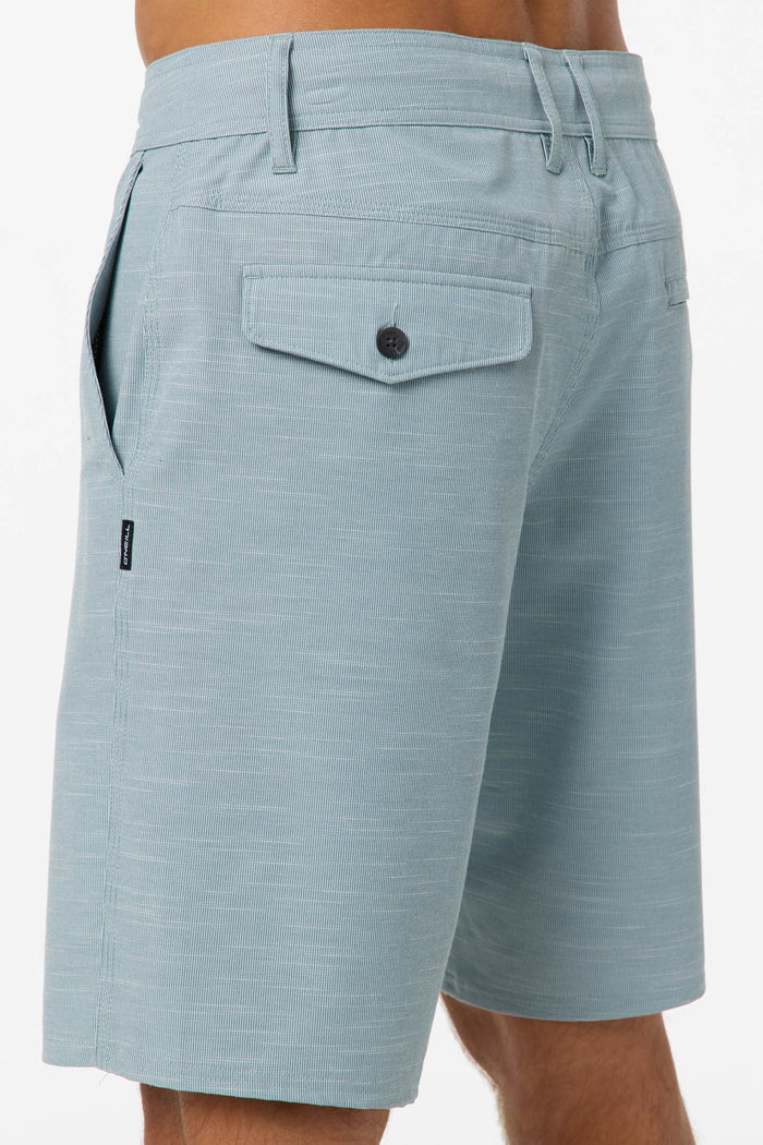 Portola Slub Check 20" Hybrid Shorts - Stone Blue | O'Neill