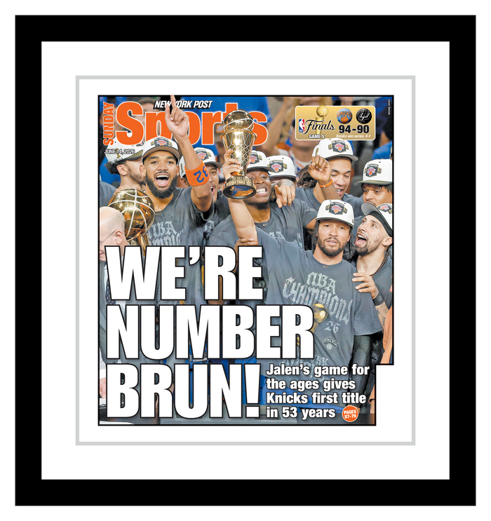 Premium Framed 2026 Championship Back Cover