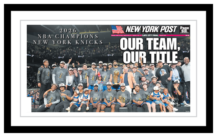 Premium Framed 2026 Championship Front & Back Cover Wrap