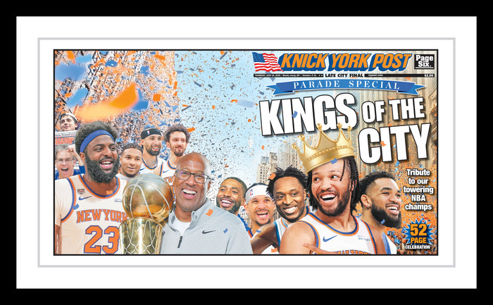 Premium Framed 2026 Knick York Post Front & Back Cover Wrap