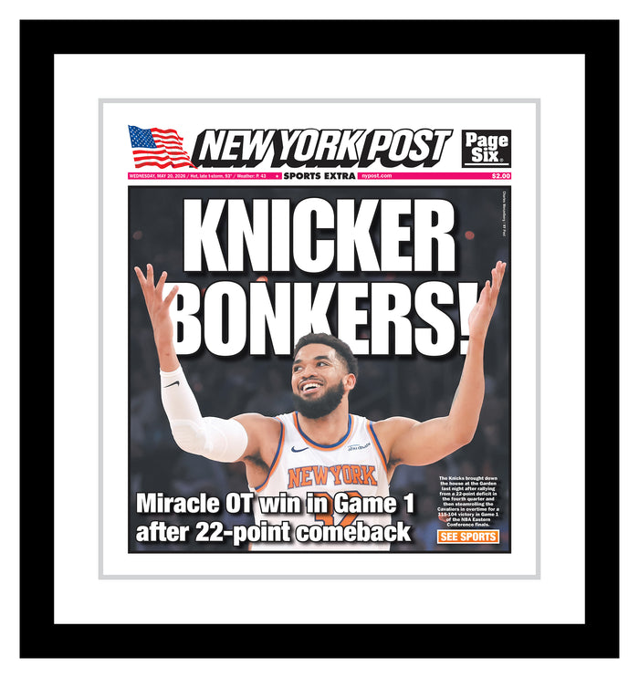 Premium Framed Playoff Cover "Knicker Bonkers" - May 20, 2026