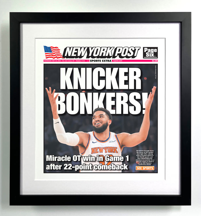 Premium Framed Playoff Cover "Knicker Bonkers" - May 20, 2026