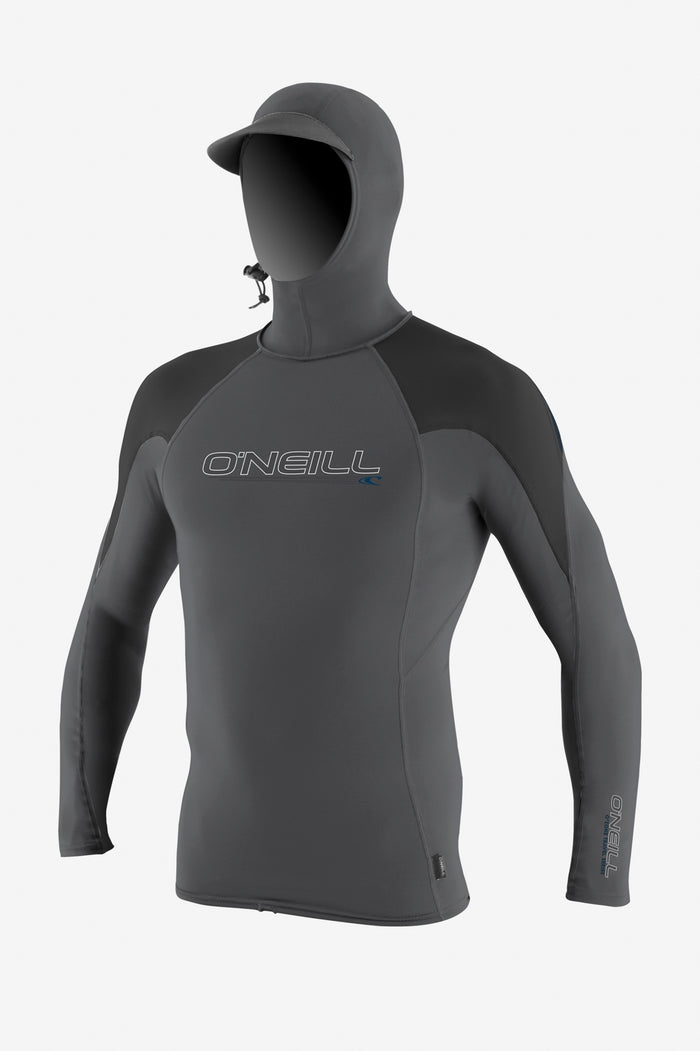 Premium Skins O'Zone L/S Rash Guard W/ Hood - Smk Rvn | O'Neill