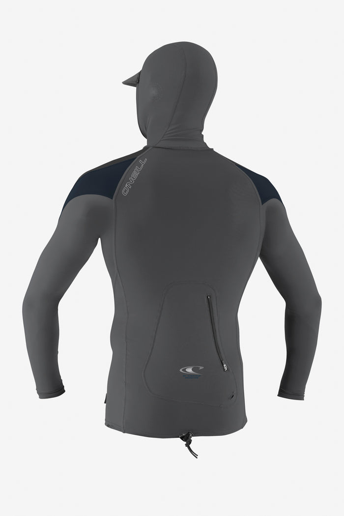 Premium Skins O'Zone L/S Rash Guard W/ Hood - Smk Rvn | O'Neill