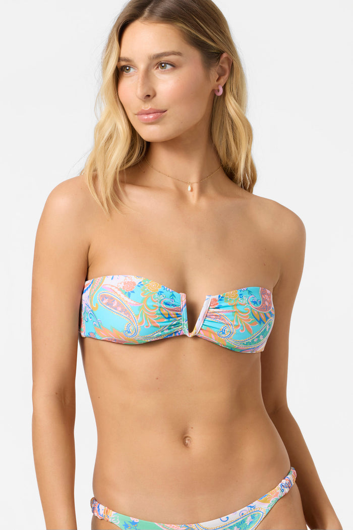Presley Paisley Gold Coast Bandeau Top - Multi Clr | O'Neill