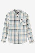 Redmond Plaid Flannel Standard Fit Long Sleeve Shirt - Cream | O'Neill