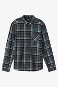 Redmond Plaid Flannel Standard Fit Long Sleeve Shirt - Graphite | O'Neill