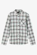 Redmond Plaid Flannel Standard Fit Long Sleeve Shirt - White | O'Neill