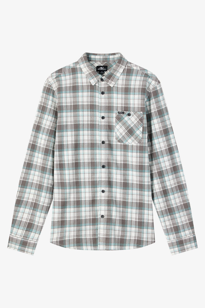 Redmond Plaid Flannel Standard Fit Long Sleeve Shirt - White | O'Neill