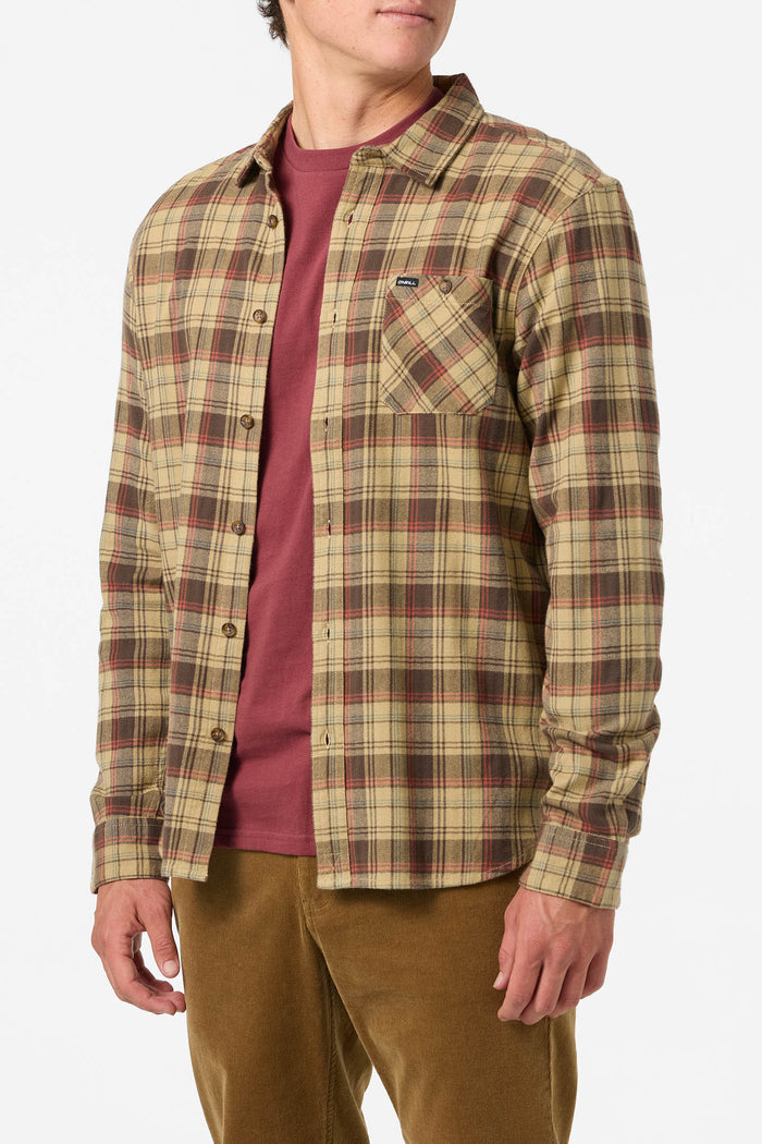 Redmond Plaid Flannel Standard Fit Long Sleeve Shirt - Twill | O'Neill
