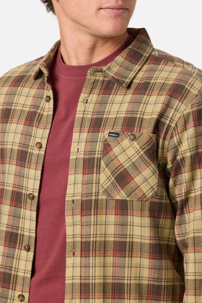 Redmond Plaid Flannel Standard Fit Long Sleeve Shirt - Twill | O'Neill