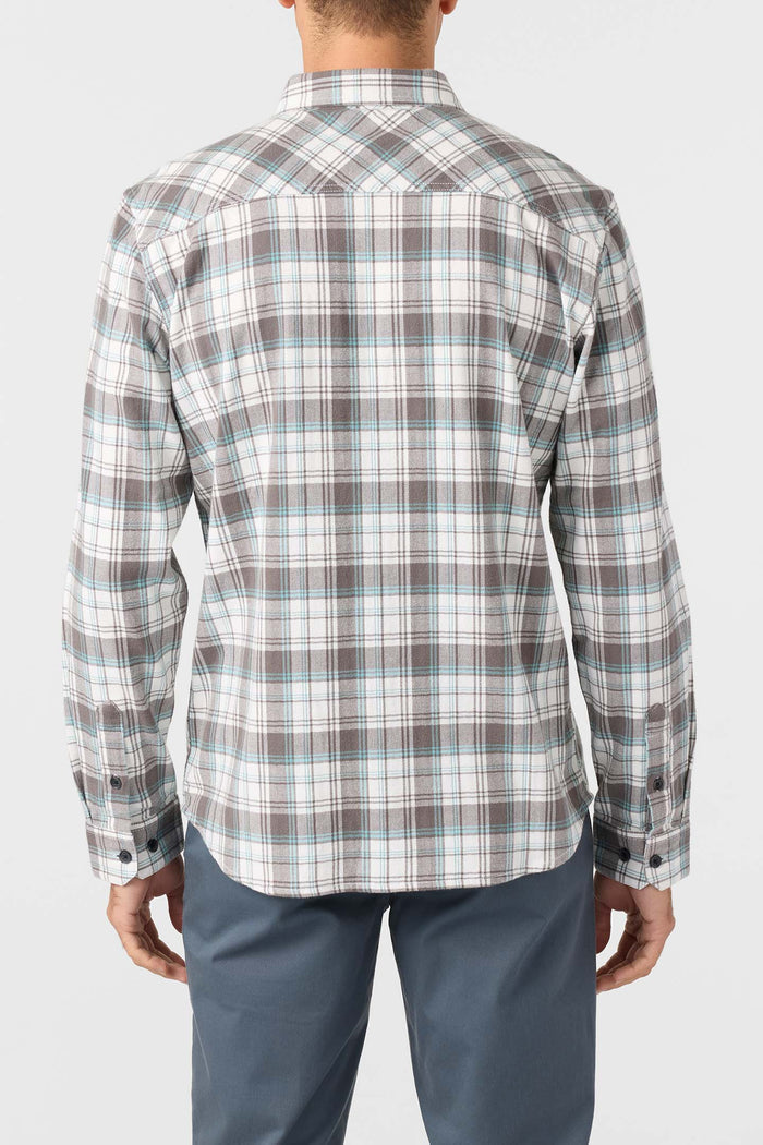 Redmond Plaid Flannel Standard Fit Long Sleeve Shirt - White | O'Neill
