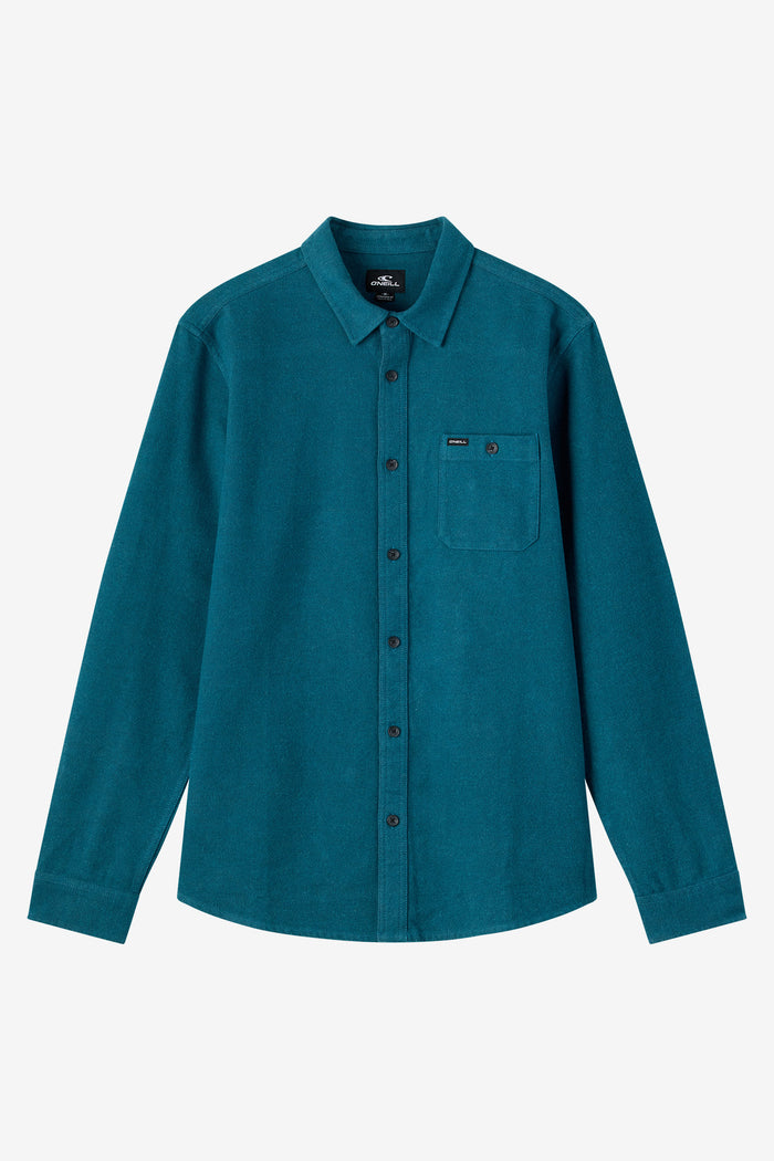 Regent Flannel Standard Fit Long Sleeve Shirt - Dark Slate | O'Neill