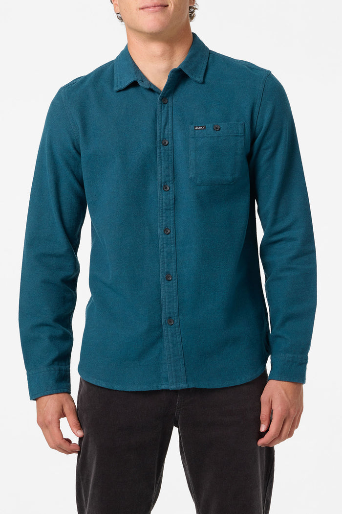 Regent Flannel Standard Fit Long Sleeve Shirt - Dark Slate | O'Neill