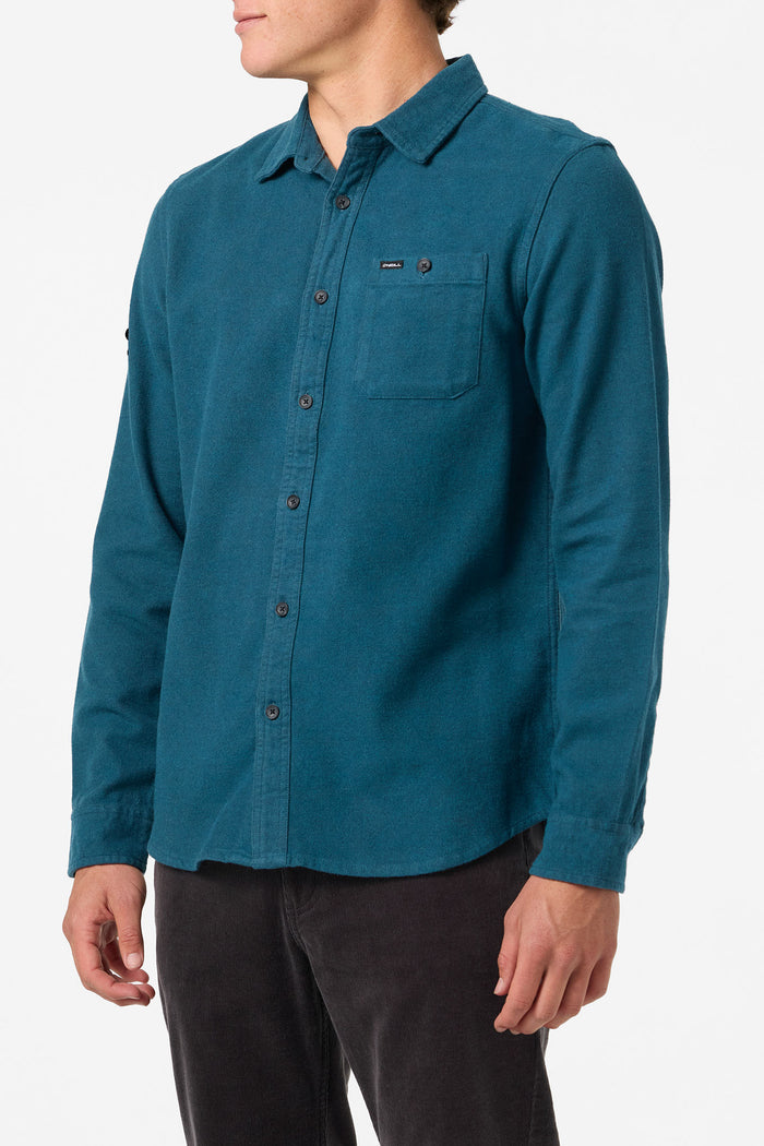 Regent Flannel Standard Fit Long Sleeve Shirt - Dark Slate | O'Neill